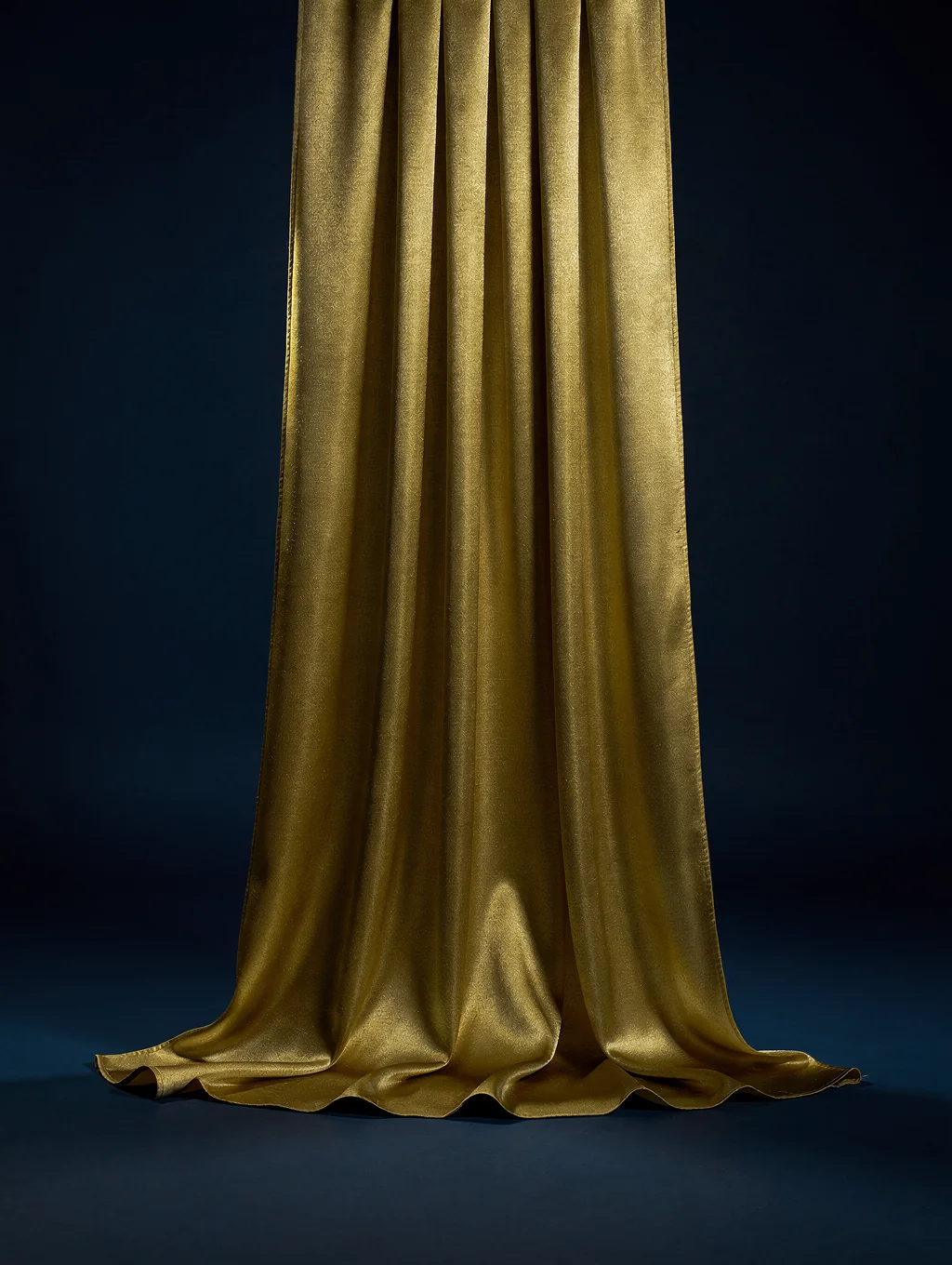Abstract silk drapery in warm terracotta tones