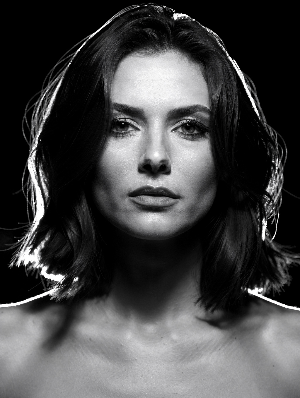 Portrait of Liliana Marie Quintero in high contrast